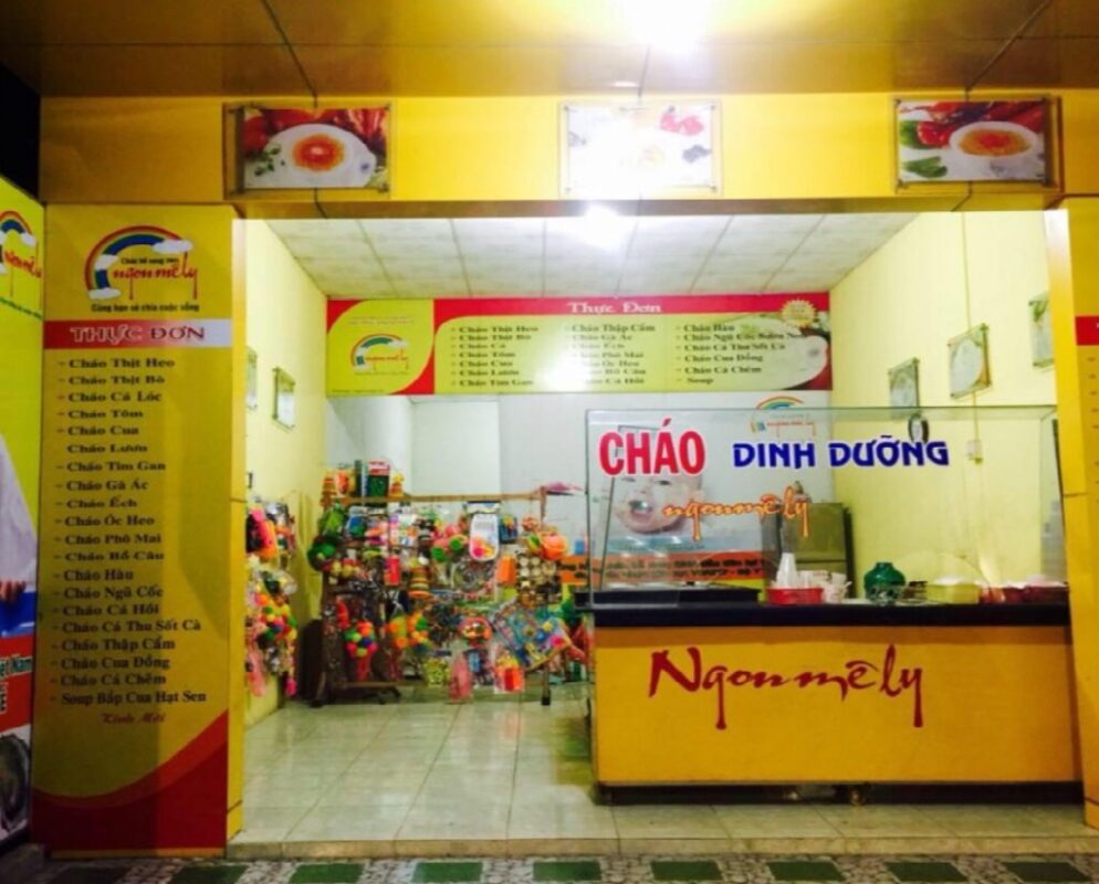 tiệm cháo dinh dưỡng ở TPHCM